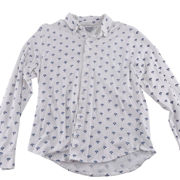 Britches Tops - Britches Sport By Samtex Women's size Medium Floral Print Button-Down Knit